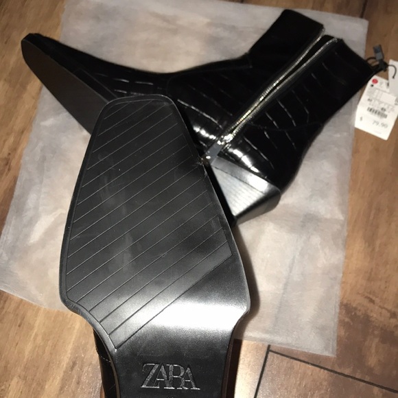 𝗡𝗪𝗧 𝗭𝗮𝗿𝗮 • Animal Print Cowboy Ankle Boots - Picture 14 of 14